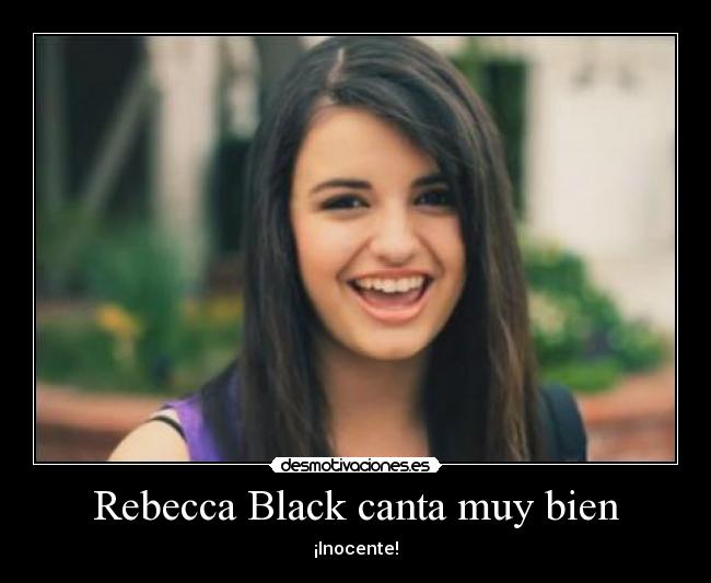 Rebecca Black canta muy bien -