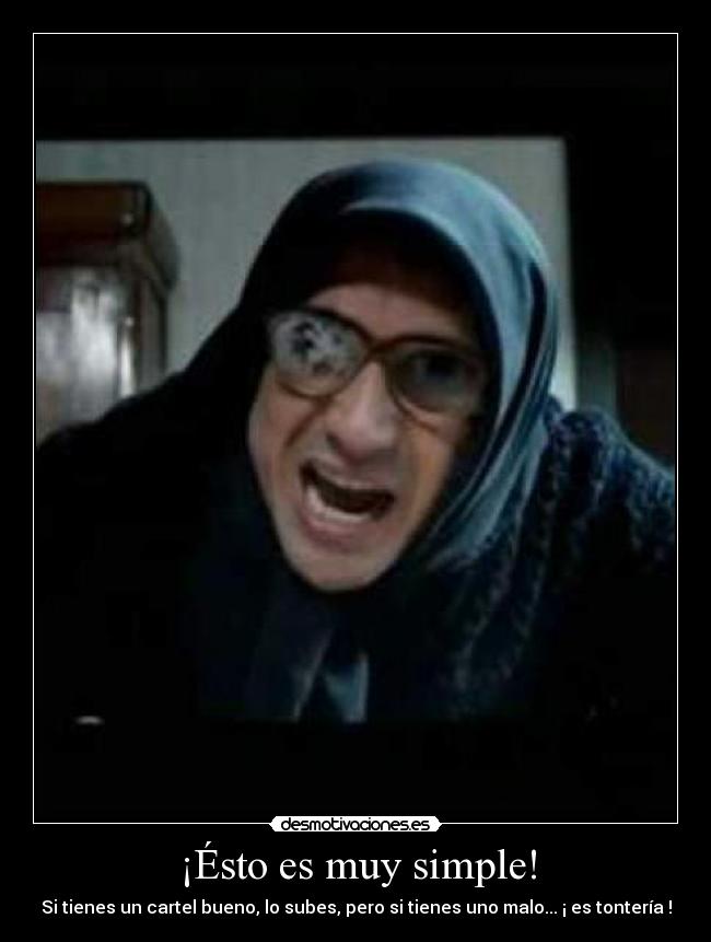 ¡Ésto es muy simple! -
