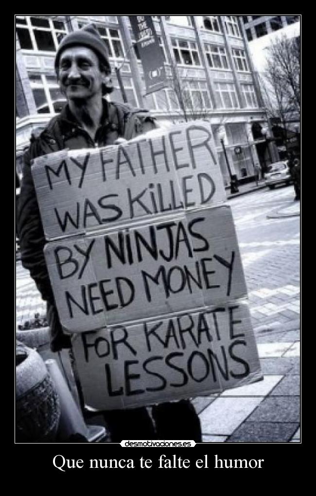 Que nunca te falte el humor - 