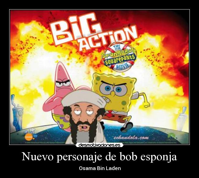 Nuevo personaje de bob esponja - Osama Bin Laden