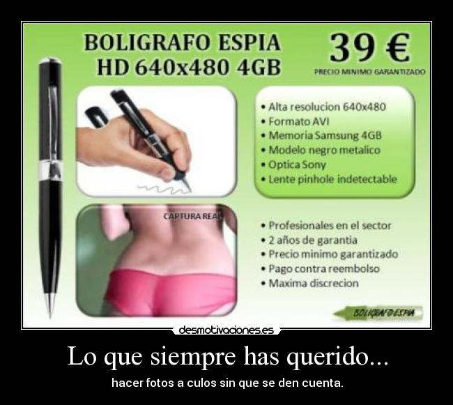 Lo que siempre has querido... - hacer fotos a culos sin que se den cuenta.