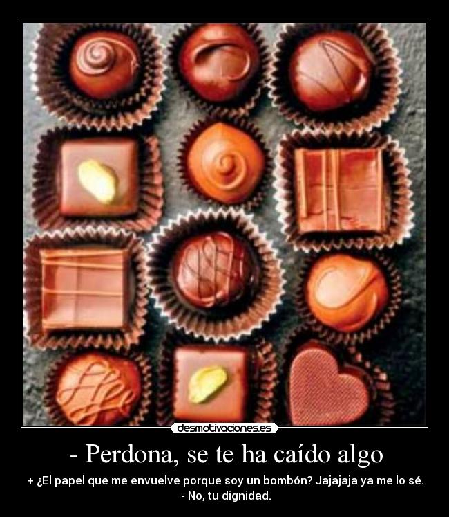 - Perdona, se te ha caído algo - 