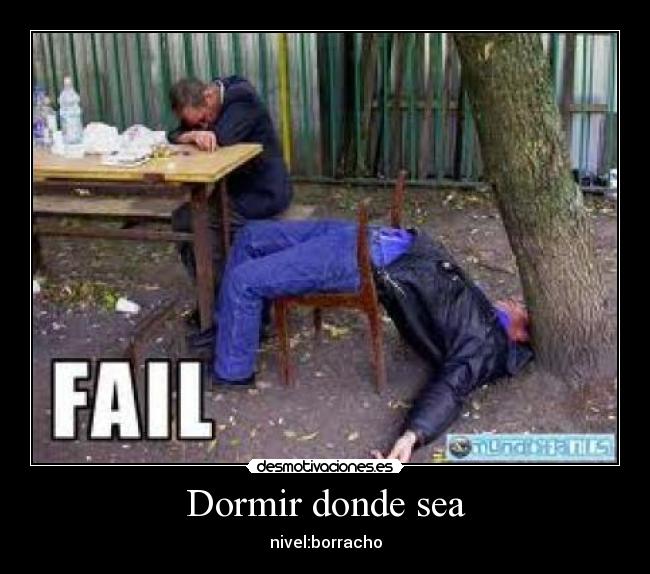 Dormir donde sea -