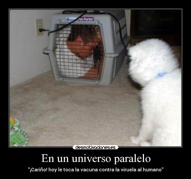 En un universo paralelo - ¡Cariño! hoy le toca la vacuna contra la viruela al humano