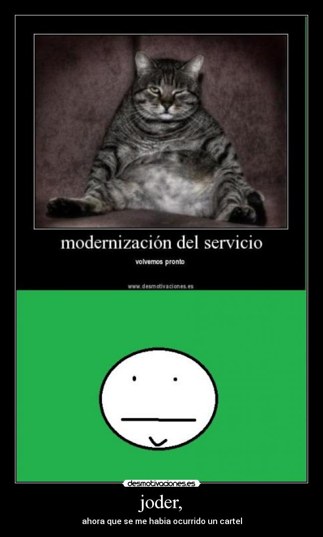 carteles joder desmotivaciones