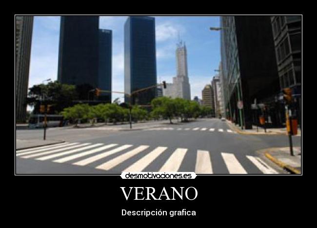 VERANO - Descripción grafica