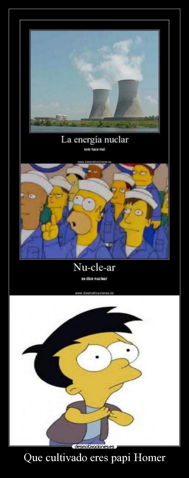Que cultivado eres papi Homer -