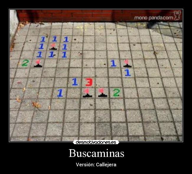 Buscaminas - Versión: Callejera