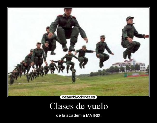 Clases de vuelo - de la academia MATRIX.