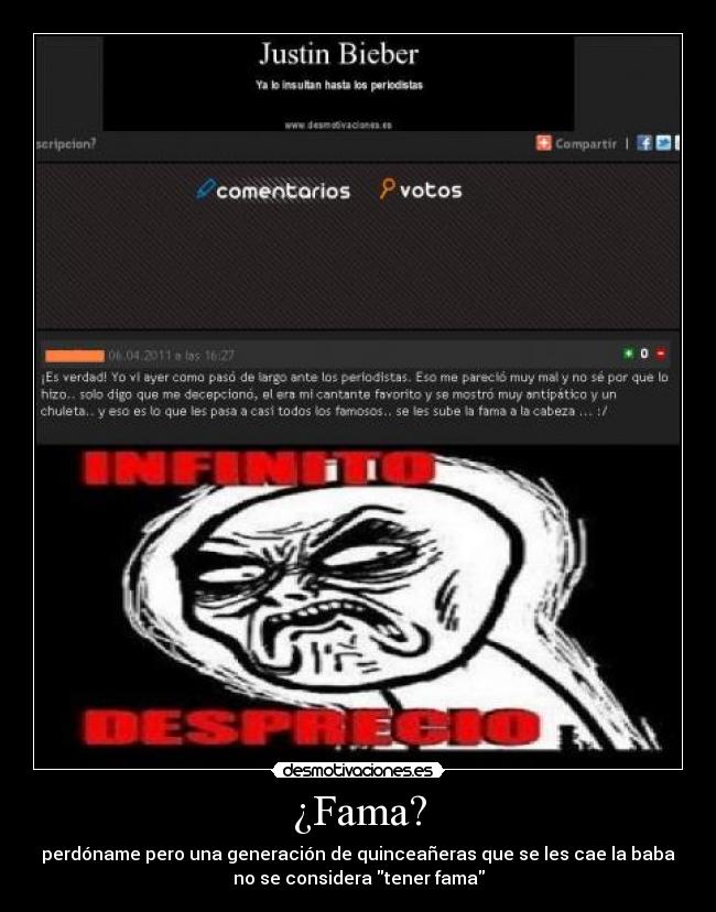 ¿Fama? -