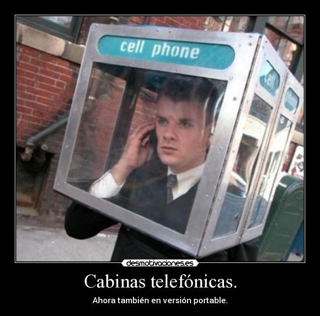 Cabinas telefónicas. -
