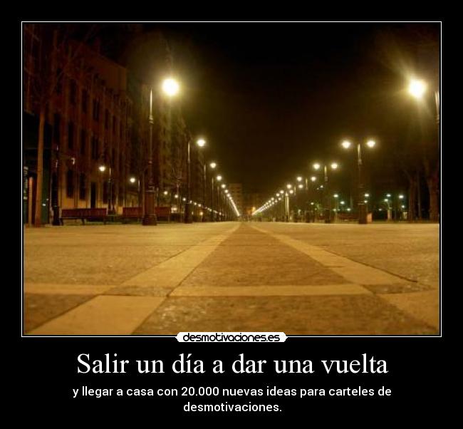 Salir un día a dar una vuelta - 