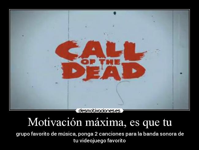 carteles avenged sevenfold call the dead black ops duty call desmotivaciones