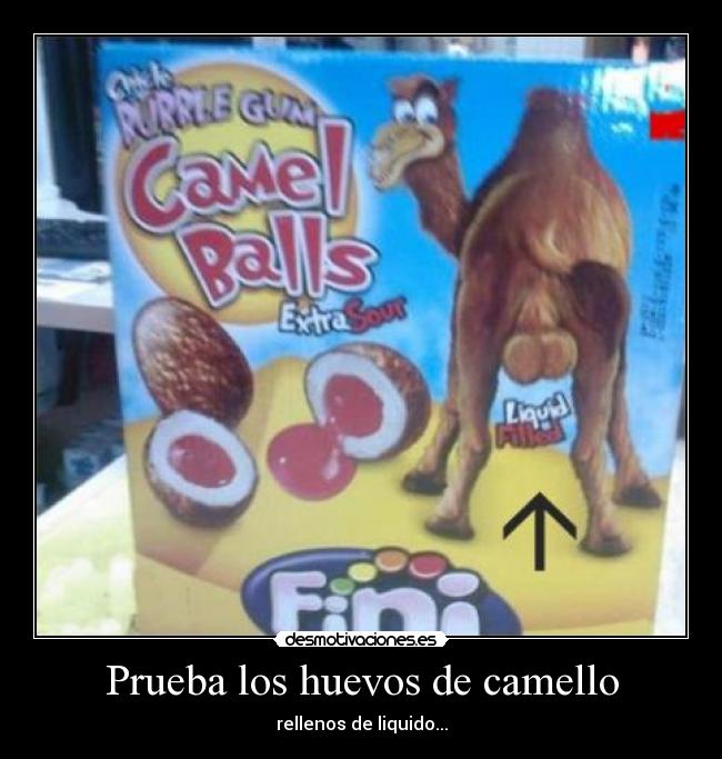 Prueba los huevos de camello - rellenos de liquido...