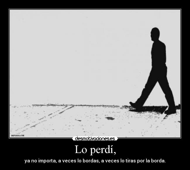 Lo perdí, - 