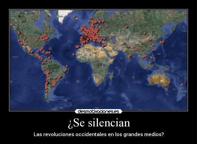 ¿Se silencian - Las revoluciones occidentales en los grandes medios?