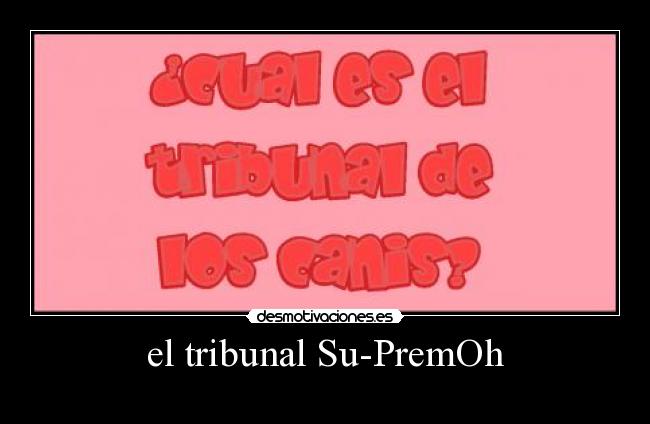 el tribunal Su-PremOh -