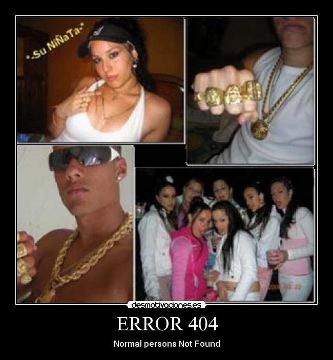 ERROR 404 - Normal persons Not Found
