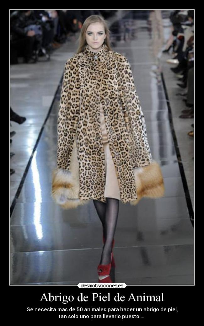 Abrigo de Piel de Animal - 