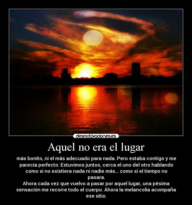 Aquel no era el lugar - 