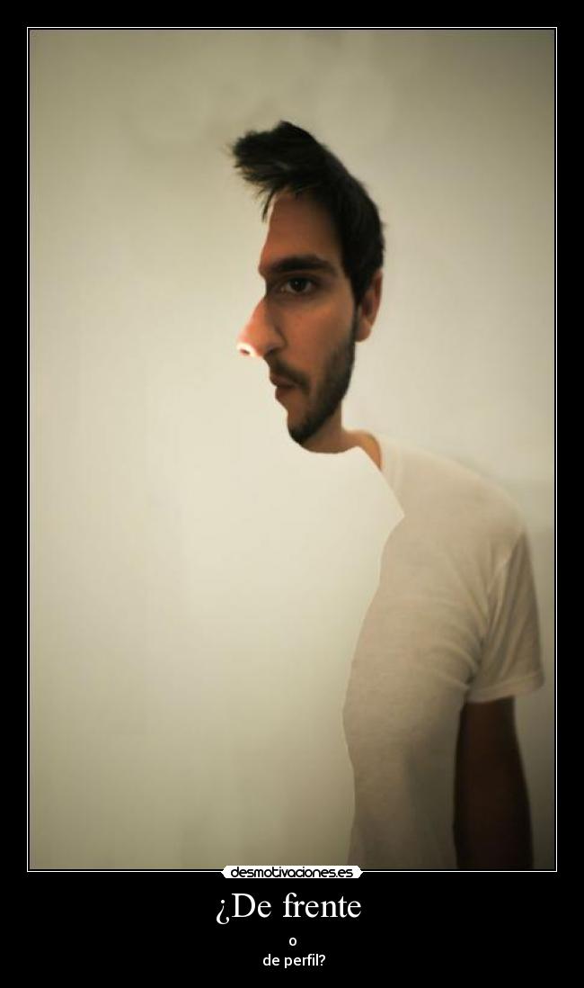 ¿De frente  - 