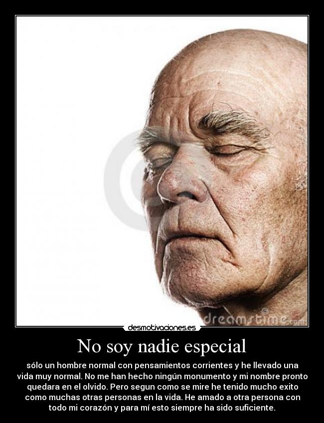 No soy nadie especial - 