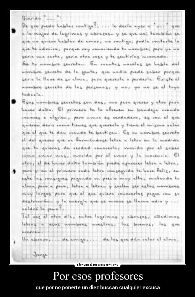 carteles excusa profesores diez zurdy desmotivaciones