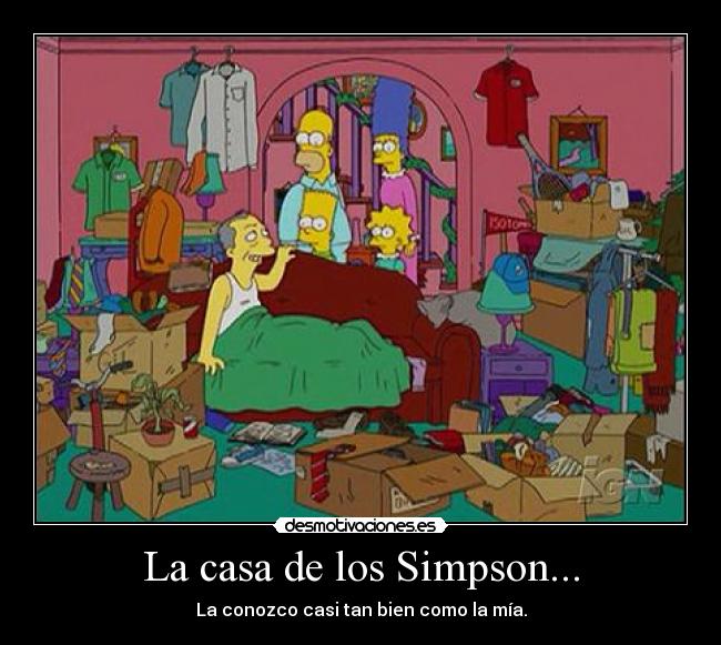 La casa de los Simpson... - 