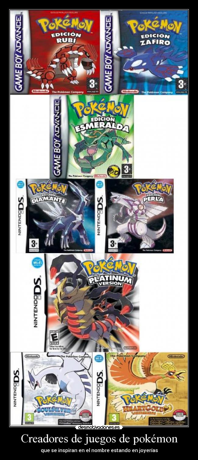 Creadores de juegos de pokémon -