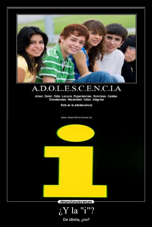 ¿Y la i? - 