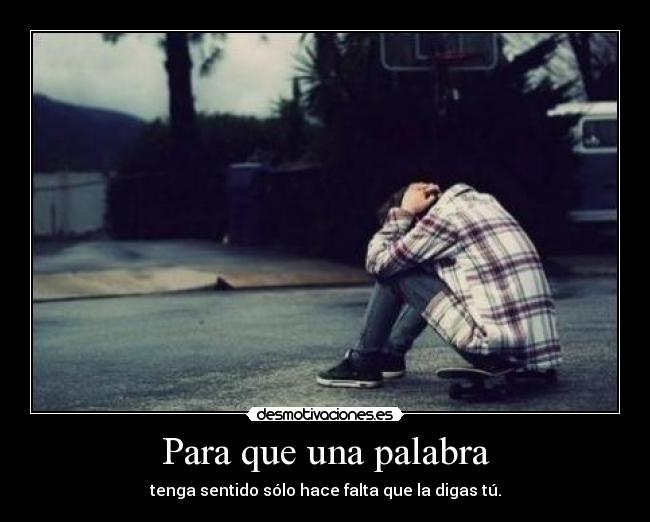 Para que una palabra -