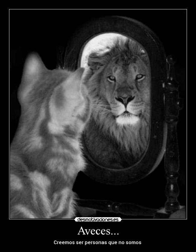 Aveces... - Creemos ser personas que no somos