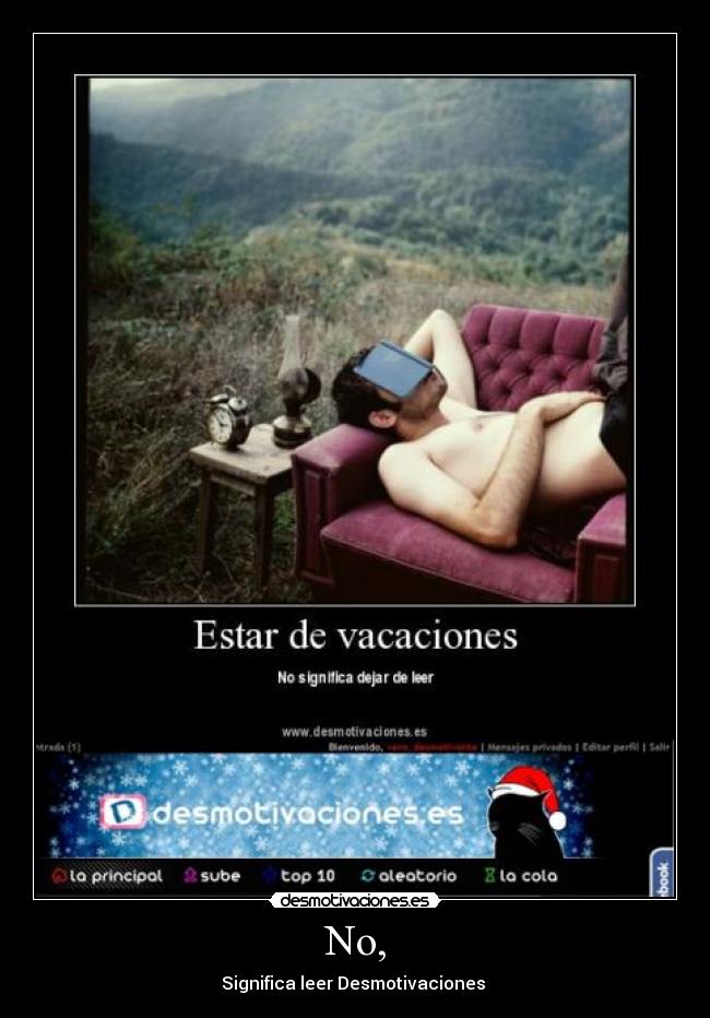 No, - Significa leer Desmotivaciones