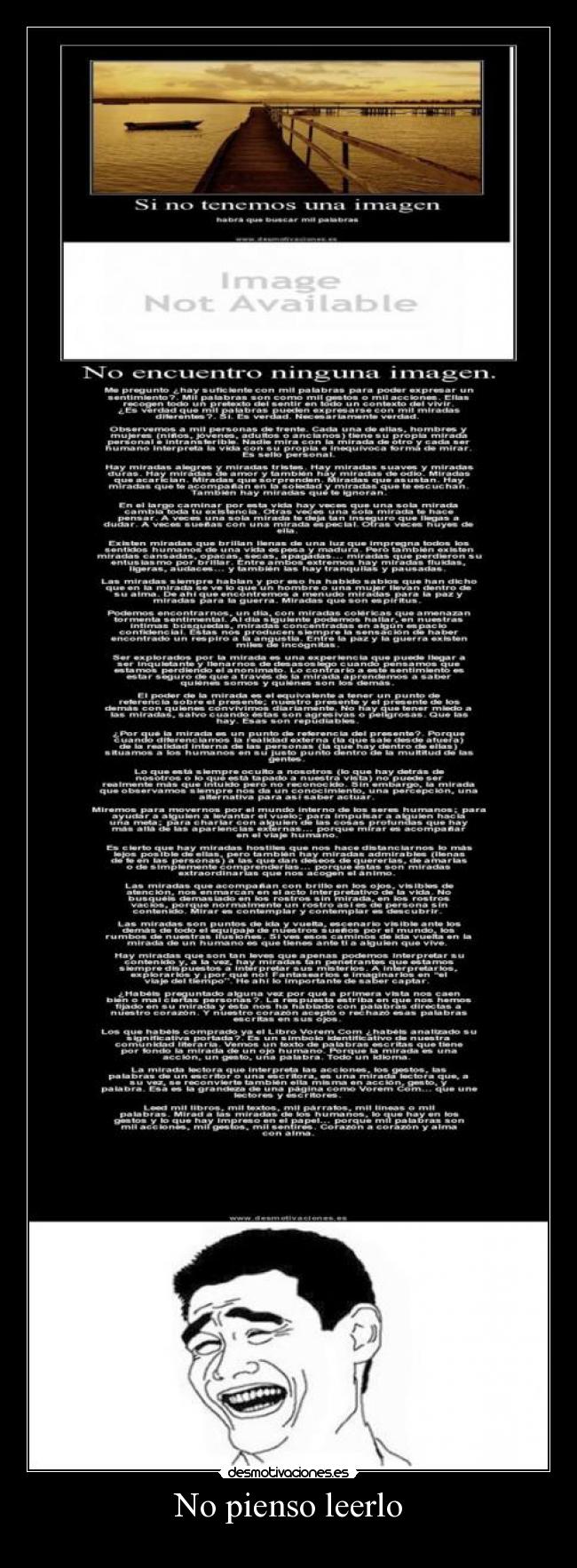 No pienso leerlo - 