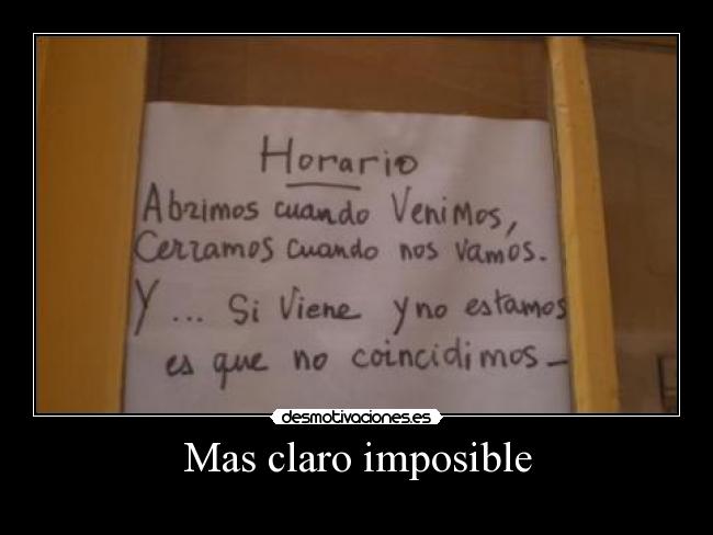 carteles imposible mas claro imposible desmotivaciones