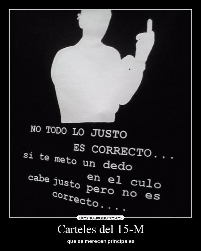 Carteles del 15-M -