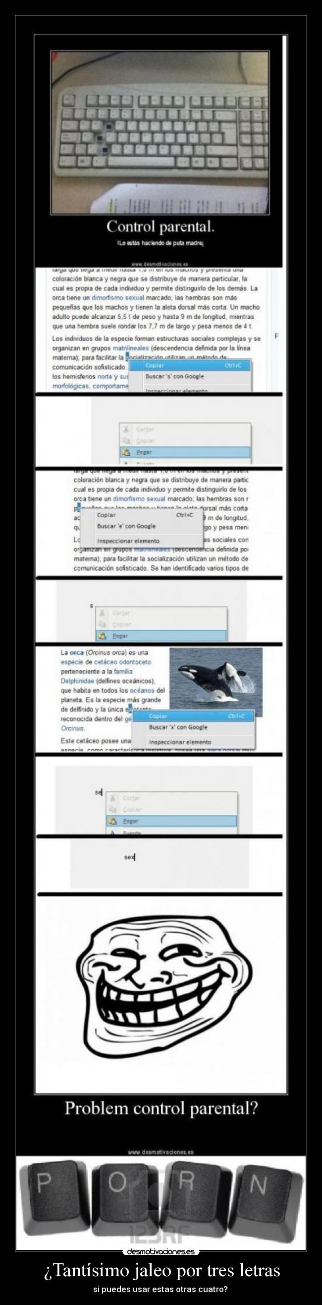 ¿Tantísimo jaleo por tres letras - si puedes usar estas otras cuatro?