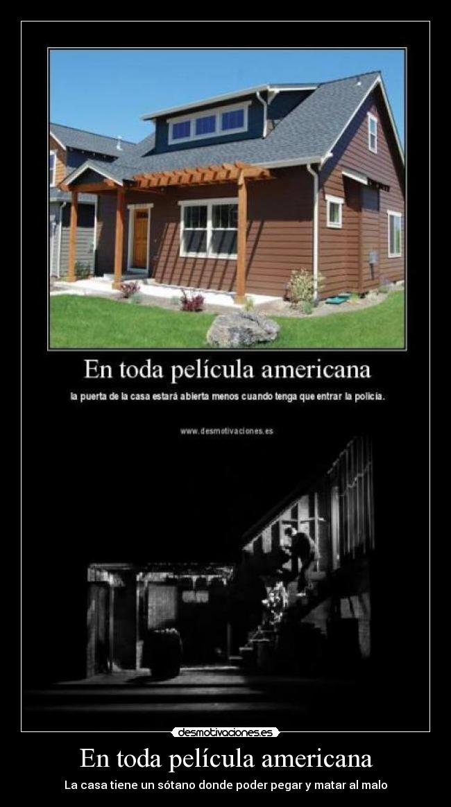 carteles pelicula americana sotano maltratar malo desmotivaciones
