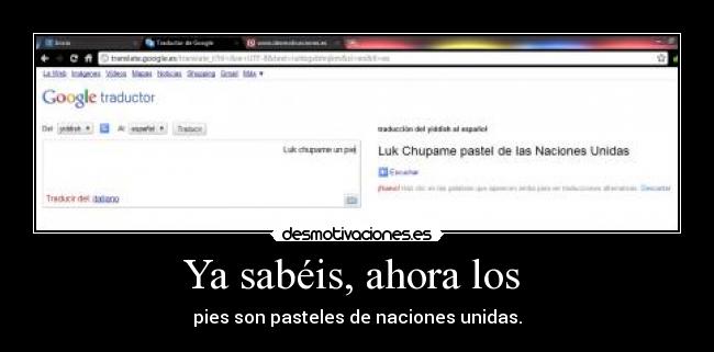 Ya sabéis, ahora los -