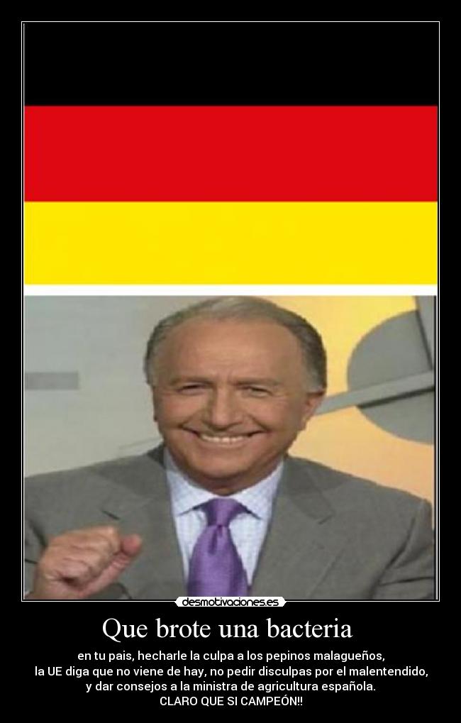 Que brote una bacteria -