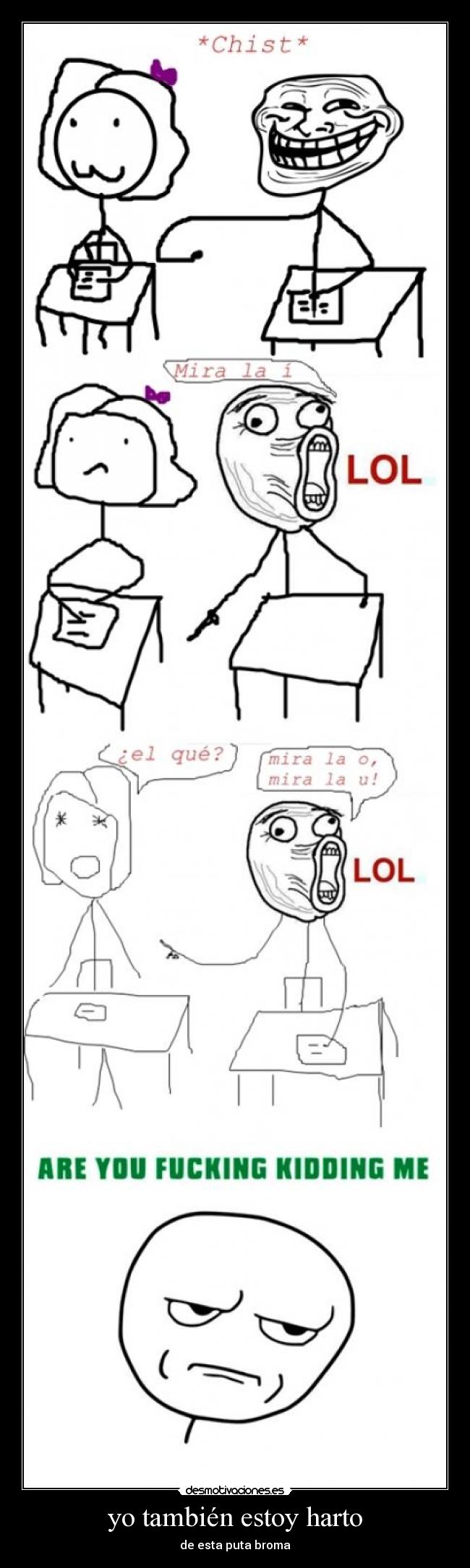 yo también estoy harto -