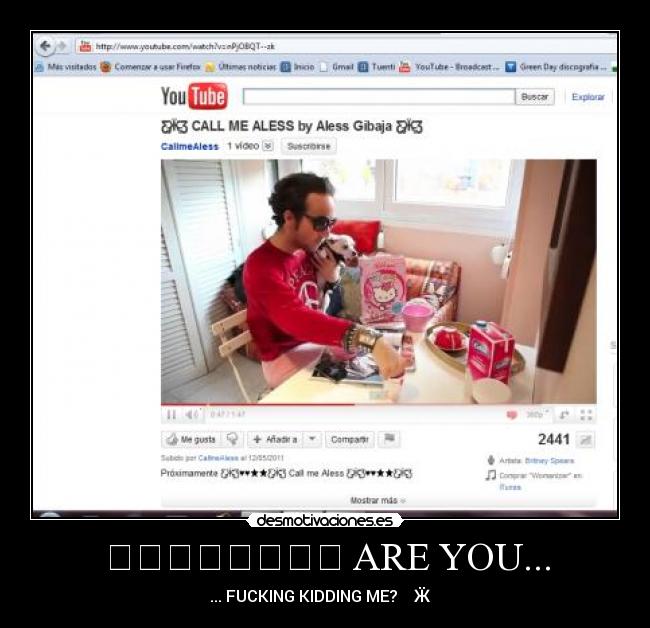 Ƹ̵̡Ӝ̵̨̄Ʒ ARE YOU... - 