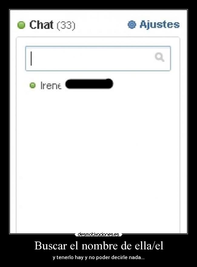 Buscar el nombre de ella/el -
