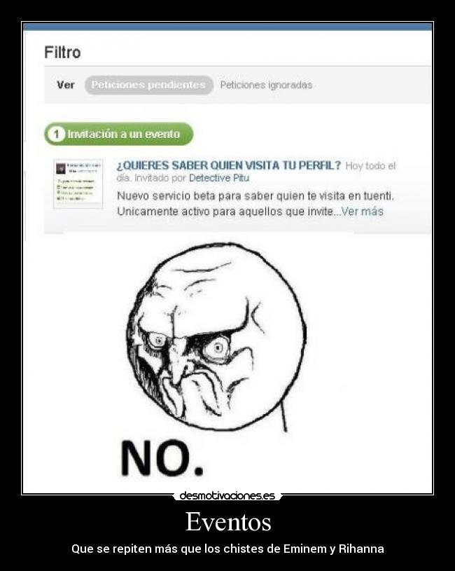 Eventos - Que se repiten más que los chistes de Eminem y Rihanna