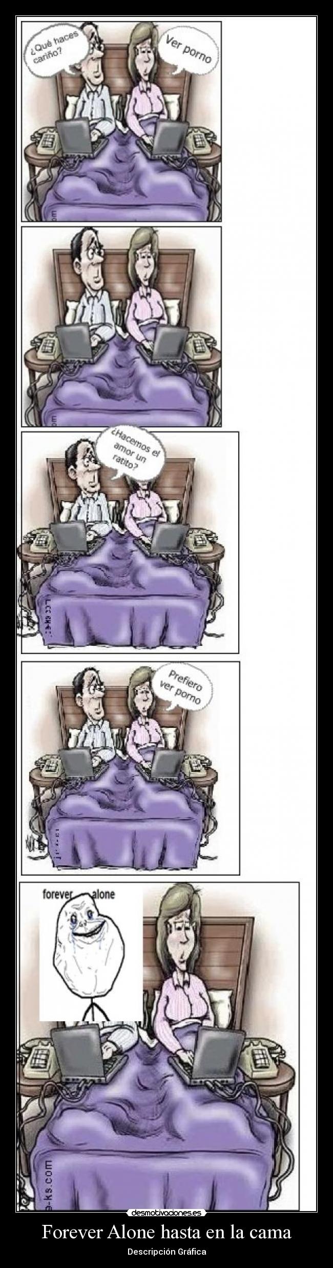 Forever Alone hasta en la cama - Descripción Gráfica