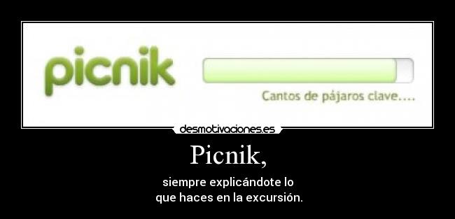 carteles picnikdesmotivacionesdesmotivacionexplicar desmotivaciones