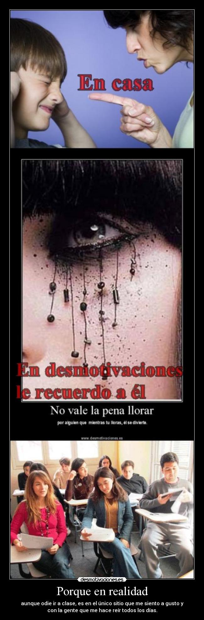 Porque en realidad -