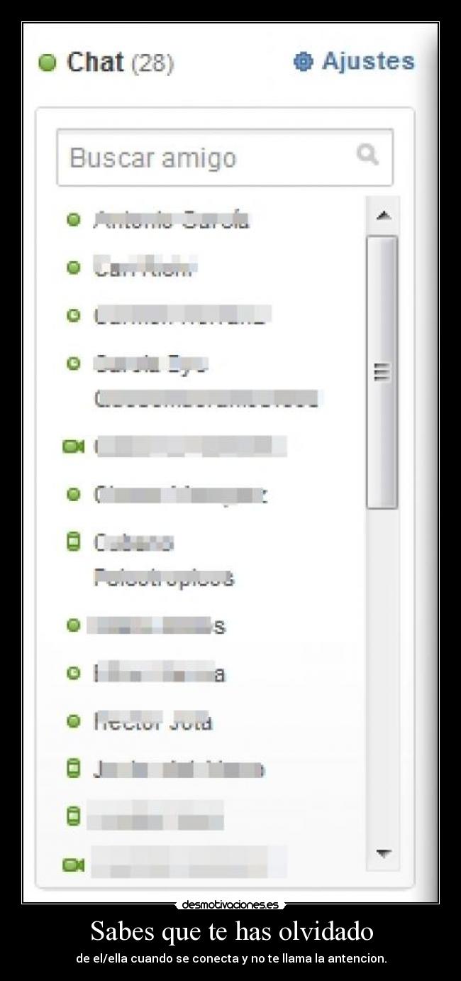 Sabes que te has olvidado -