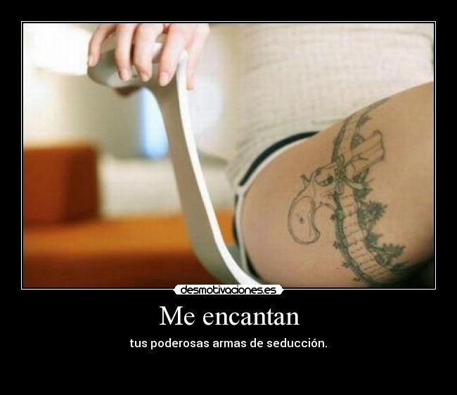 carteles encantan tus poderosas armas seduccion lavidaesdura desmotivaciones