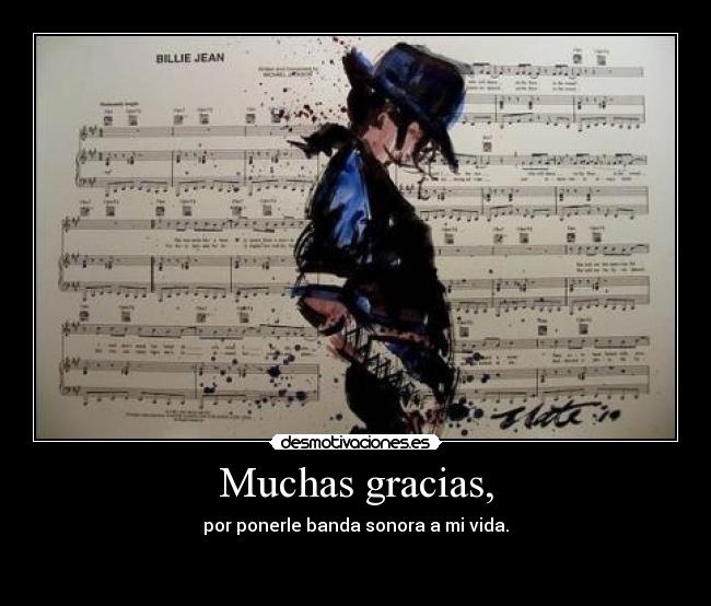 Muchas gracias, -